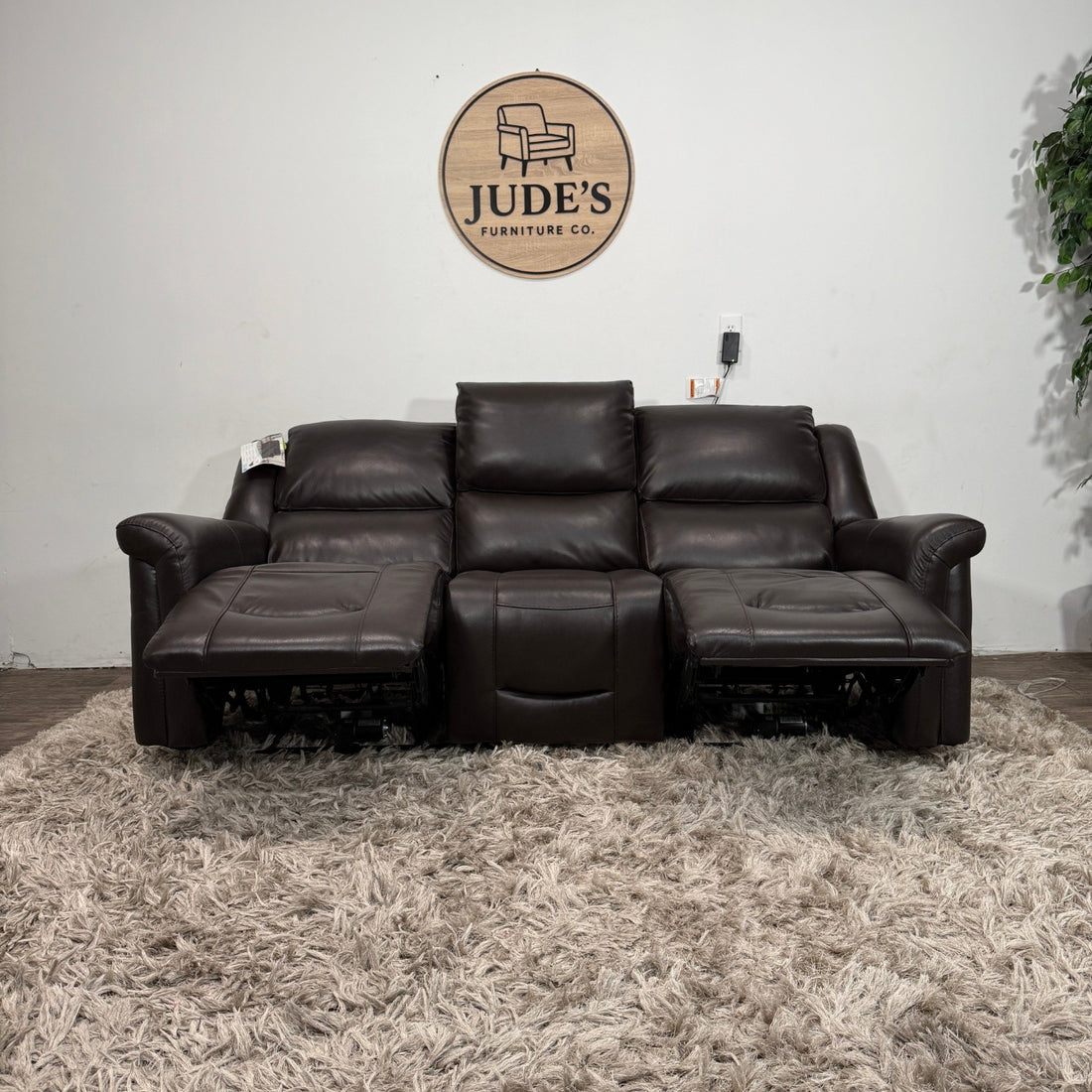 Alba Leather Power Reclining Sofa with Power Headrests