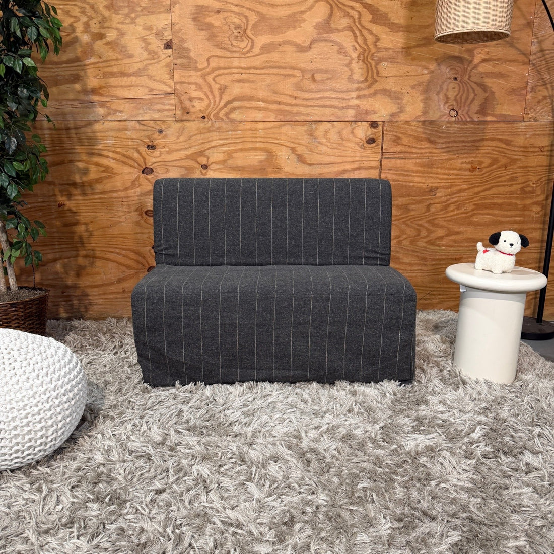 Interior Define Dorian Slipcovered Petite Dining Bench - Delivery Available!