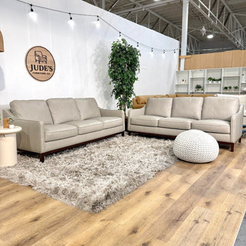Concise Leather Sofa Couch Set
