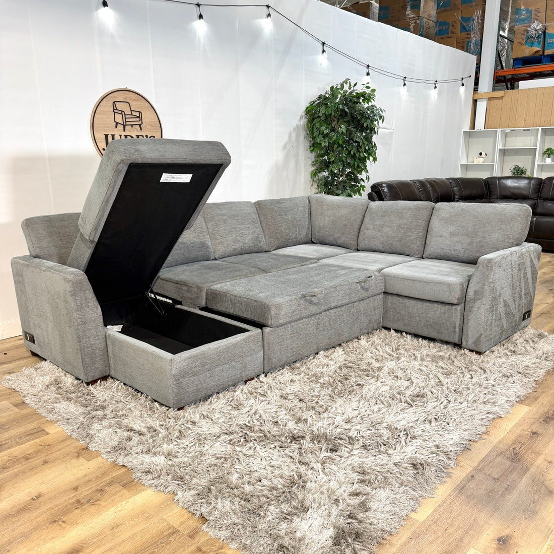 Coddle Luke Sleeper Sectional with Reversible Chaise and Storage