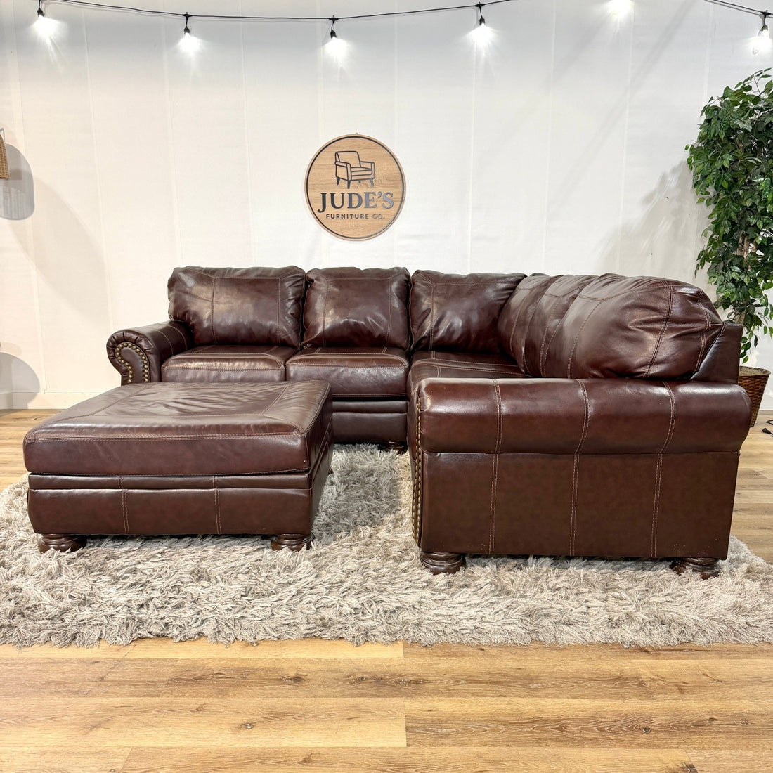 Ashley Furniture Leather Banner Sectional