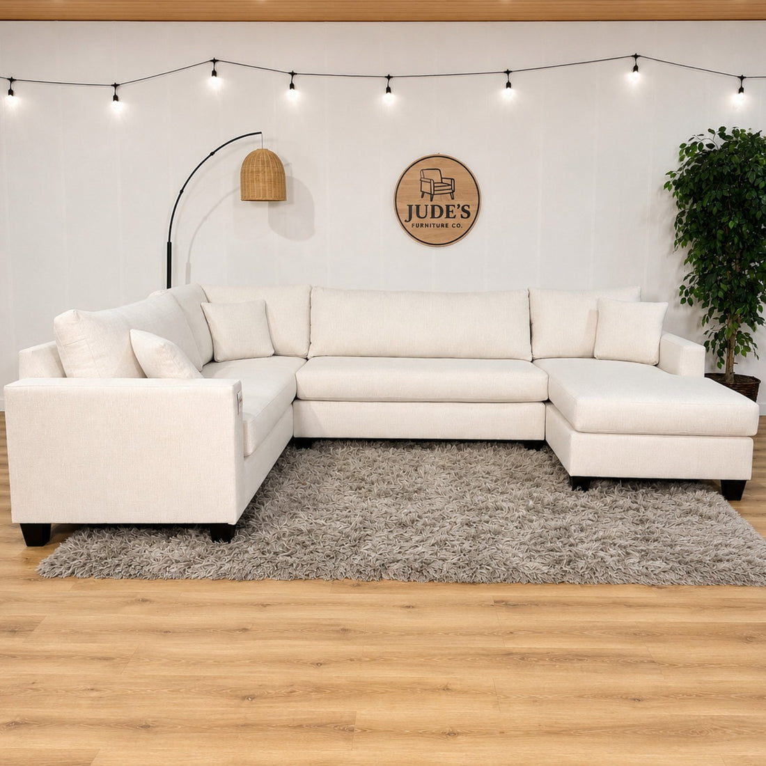 The Madeline Sectional in Ivory